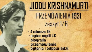Jiddu Krishnamurti- Przemówienia 1931 zeszyt 1