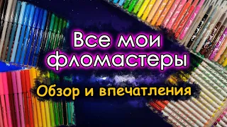 ВСЕ мои ФЛОМАСТЕРЫ. Обзор и мое мнение. Моя канцелярия.