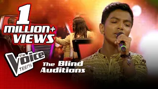 Yugendran Paniyarthnam | Kannaana Kanney | Blind Auditions | The Voice Teens Sri Lanka