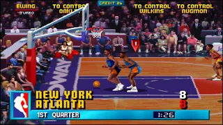 NBA Jam: New York Knicks Vs. Atlanta Hawks (Insane Halftime Buzzer Beater) OMG?