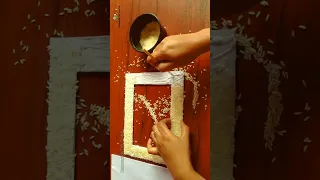 Photo Frame Making At Home With Cardboard and Color Papers / DIY Photo Frame #shorts #shortsvideo