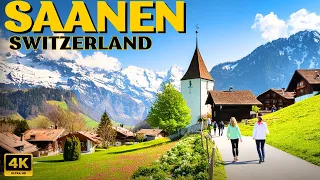 Spring in Saanen, Switzerland 🇨🇭 Walking Tour 4K