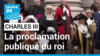 REPLAY - Revivez la proclamation publique du roi Charles III devant le bâtiment du Royal Exchange