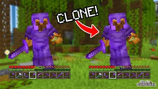 How to Clone/Duplicate A Player In Survival Minecraft! (SUPER OP)