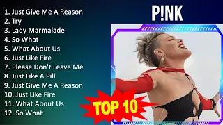 P ! n k 2023 MIX - Top 10 Best Songs - Greatest Hits - Full Album