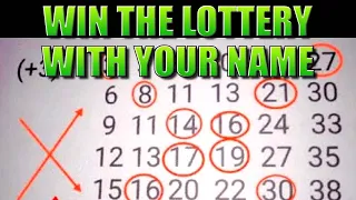 POWERFUL TECHNIQUE TO WIN LOTTO JACKPOTS WITH YOUR NAME - POWERBALL MEGAMILLIONS WINNER