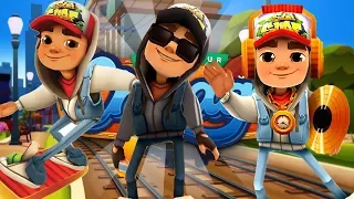 SUBWAY SURFERS GAMEPLAY FULLSCREEN - CHICAGO - JAKE+DARK OUTFIT+STAR OUTFIT AND 105 MYSTERY BOXES OP