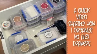 Craft Room Alex Drawer Organization