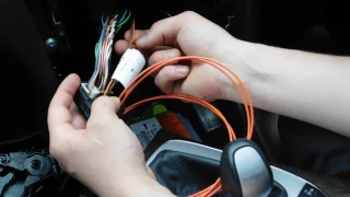 LaPower fiber optic bluetooth adapter installation to Mercedes w211 audio20 Unit