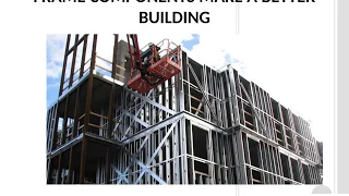 Reasons why cold formed steel frame components make a better building