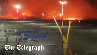 Wildfires force closure of Sicily's Palermo airport