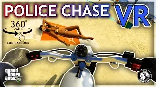 (360°) Dirtbike Police Chase in VR - GTA V 360°