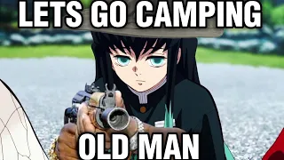 Kokushibo takes muichiro camping