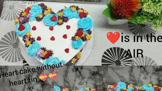 How to make a heart cake without heart tin ❣️❣️❣️