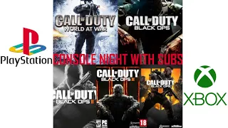 ZOMBIES W/ SUBS ON "CONSOLE NIGHT" PS3/PS4/XBOX360/XBOX 1 -  BLACK OPS ZOMBIES  1 2 3 4 WAW COLD WAR