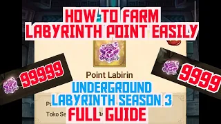 HOW TO FARM LABYRINTH POINT 2023 EASILY | LABYRINTH SEASON 3 | SEVEN DEADLY SINS GRAND CROSS