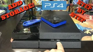 How To Add Storage To Your PS4 - External Hard Drive - Step by Step