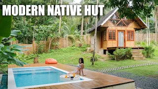 Modern Native Hut "Bahay Kubo" Tiny House Tour | Areca Palm Hut