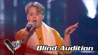 12-Year-Old Tommy sings 'Holding Out for a Hero' | Blind Audition | The Voice Kids UK 2021