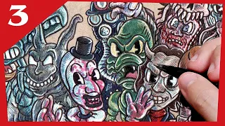 If Horror Movie Villains Were Vintage Cartoons Part 3 (Rubberhose Style)