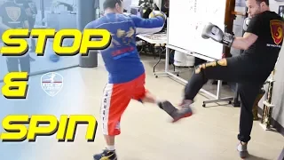 SAVATE / BOXE-FRANCAISE stop-kick combo with Prof. Salem Assli