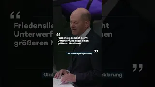 Scholz: Keine Verhandlungen "mit der Waffe an der Schläfe"