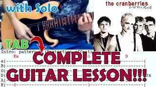 Zombie - The Cranberries(Complete Guitar Lesson/Cover)Dolores O’Riordan Tribute