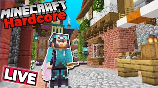 Medieval City BUILDING in HARDCORE MINECRAFT 1.20 - Survival Let's Play
