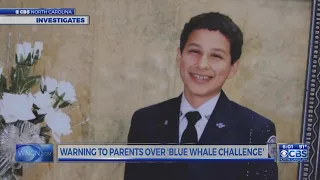 Warning to parents about 'Blue Whale Challenge'