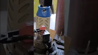 Forging a Ball under the power hammer