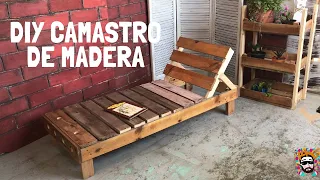 COMO HACER UN CAMASTRO PARA JARDIN CON MADERA RECICLADA SUPER FACIL.