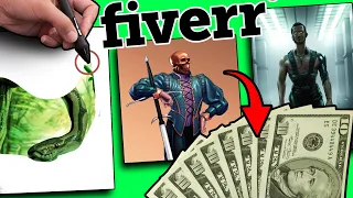 Making 5 EPIC Drawings on Fiverr for DIRT CHEAP (VOL.3 Part 2)