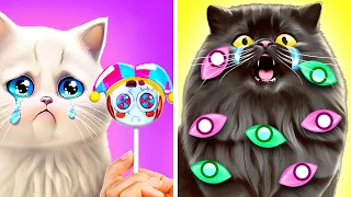 Please Save My Kitten From Digital Circus😿 *Best Crafts From My Pet*