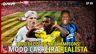 JOGO MAIS IMPORTANTE DA TEMPORADA ATÉ AQUI! | MODO CARREIRA REALISTA | EA FC 24 | EP 09 TEMP 02