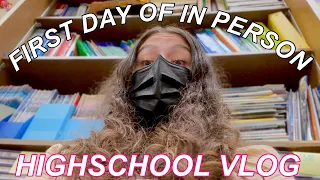 FIRST DAY OF HIGHSCHOOL VLOG *in person* 2021 !!