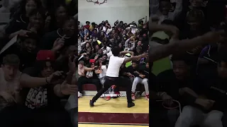 THIS STUDENT SECTION STAYS LIT! 🤯🔥 #celebration #basketball #southsidehoops