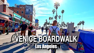 Venice Boardwalk Walking Tour, Los Angeles, CA | 5K 60 UHD | Natural Sounds