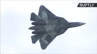 Sukhoi Su-57 demonstration at MAKS 2019