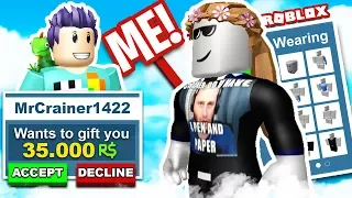 CRAINER FORCED ME TO play ROBLOX! Got 35k ROBUX?!