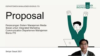 Dwiky Hijriyan - Seminar Proposal Skripsi Gasal 2021 Manajemen Bisnis ITS