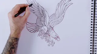 Chris Garver's Eagle Tutorial | Tattoodo | Art Class