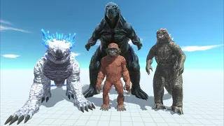 Suko,Shimo and Evolved Godzilla Team Up On The Battle Godzilla Earth - ARBS