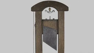 FALLBEIL, GUILLOTINE -  SCHWEIZ 1836            Švýcarská gilotina z roku 1836  model 1:10