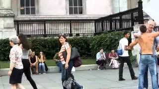 Free Hugs In Trafalgar Square, London - Extended
