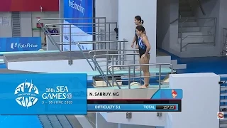 Aquatics Diving Women's 3m Synchronised Springboard Finals (Day 3) |28th SEA Games Singapore 2015