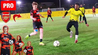 I played in a PRO FOOTBALL MATCH at MIDNIGHT !? (Ft. Ian Wright, Street Panna + Elz The Witch)