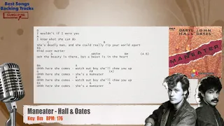 🎙 Maneater - Hall & Oates Vocal Backing Track with chords and lyrics