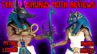 Four Horsemen Mythic Legions Figura Obscura Gods of Ancient Egypt Anubis and Bastet figure review