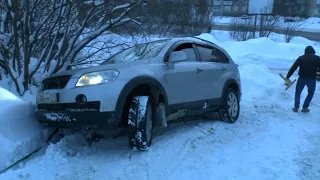 Chevrolet Captiva, Porsche Cayenne и Toyota Rav 4 кто заедет в Гору?