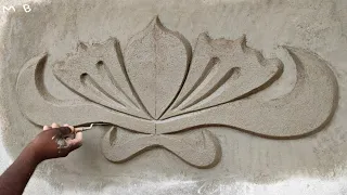 Amazing Wall Design || Cements Sand And Plastering Design